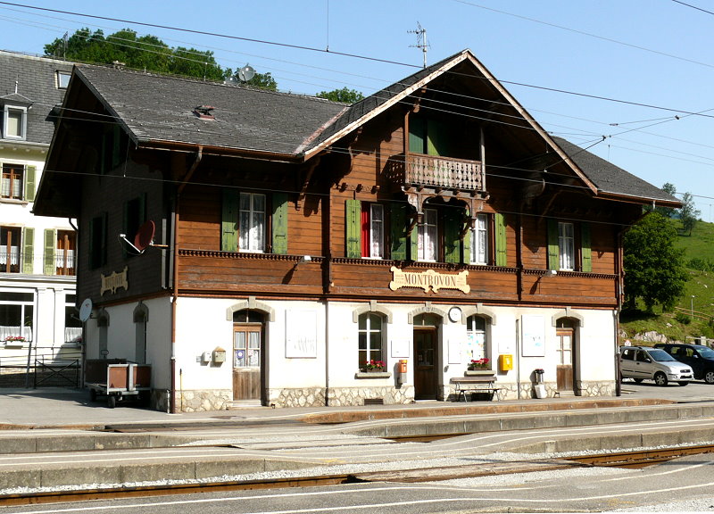 Bahnhof Montbovon am 10.07.2010