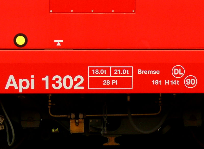 RhB - Api 1302 am 19.07.2013 in St.Moritz - 1.Klasse Panoramawagen fr Berninabahn - Anschriftenfeld
