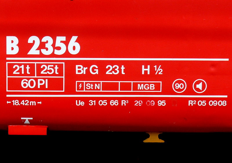 RhB - B 2356 am 27.07.2010 in St.Moritz - 2.Klasse Einheitspersonenwagen (Typ 1) - Anschriftenfeld

