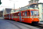 regionalzuge/301649/ab--tb-regionalzug-107-von AB / TB Regionalzug 107 von St.Gallen nach Trogen am 25.04.1993 in Trogen mit Triebwagen BDe 4/8 21
