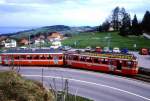 regionalzuge/301746/ab--tb-regionalzug-123-von AB / TB Regionalzug 123 von St.Gallen nach Trogen am 25.04.1993 bei Vgelinsegg mit Triebwagen BDe 4/8 24
