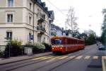 AB / TB Regionalzug 146 von Trogen nach St.Gallen am 25.04.1993 beim Brgerheim mit Triebwagen BDe 4/8 24
