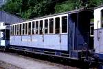 BC Museumsbahn - ex LLB BC4 22 am 23.05.1999 im Depot Chaulin - 1./2.Klasse-Personenwagen - Baujahr 1915 - SWS - Fahrzeuggewicht 9,20t - LüP 9,36m - 2./3.Klasse Sitzplätze 8/32 -