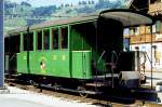 BC Museumsbahn - ex GFM C² 23 am 13.07.1996 in Montbovon - 3.Klasse-Personenwagen - Baujahr 1903 - SWS - Fahrzeuggewicht 7,50t - LüP 8,90m - Sitzplätze 24 - zulässige