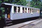 BC Museumsbahn - ex MOB C4 45 am 31.05.1993 in Chamby - 3.Klasse Personenwagen 4-achsig mit 2 offenen Plattformen - Baujahr 1902 - SIG - Gewicht 9,80t - 48 Sitzplätze - LüP 11,30m -