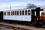 BC Museumsbahn - ex MOB C4 45 am 19.05.1997 in Blonay - 3.Klasse Personenwagen 4-achsig mit 2 offenen Plattformen - Baujahr 1902 - SIG - Gewicht 9,80t - 48 Sitzplätze - LüP 11,30m -