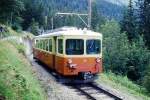 zuege/418642/blm---regionalzug-3761-von-gruetschalp BLM - Regionalzug 3761 von Grtschalp nach Mrren am 12.08.1994 oberhalb Winteregg mit BDe 4/4 23
