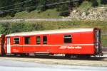 RhB - D 4224 - Gepckwagen am 22.08.1995 in Bergn - bernahme 29.02.1980 - SWS/SWP - Fahrzeuggewicht 14,00t - Zuladung 8,00t - LP 13,74m - zulssige Geschwindigkeit 90 km/h.- 2=31.05.1991 -