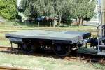 RhB - Lck 7823 am 24.08.1997 in Castione Arbedo - Schutzwagen (ehemals Langholztransportwagen) 2-achsig - Baujahr 1908 - Ringh - Fahrzeuggewicht 3,70t - Zuladung 10,00t - LP 3,70m -zulssige