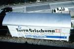 RhB - Gbk-v 5608 am 15.08.1992 in Reichenau - Gedeckter Gterwagen 2-achsig mit 1 offenen Plattform - Baujahr 1913 - Reichsh/Gestle - Gewicht 7,65t - Zuladung 12,50t - LP 8,49m - zulssige
