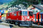 RhB - Ge 4/4 II 627  REICHENAU-TAMINS  am 24.08.1997 in Disentis - Thyristor-Streckenlokomotive - bernahme 02.08.1984 - SLM5268/BBC - 1700 KW - Gewicht 50,00t - LP 12,74m - zulssige Geschwindigkeit