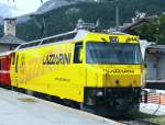 RhB - Ge 4/4 III 644  SAVOGNIN  am 28.08.1998 in St.Moritz - Drehstrom-Universallokomotive - bernahme 14.04.1994 - SLM5492/ABB - 3200 KW - Gewicht 62,00t - LP 16,00m - zulssige Geschwindigkeit 100