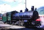 Lokomotiven/410379/rhb---g-45-107-am RhB - G 4/5 107 am 09.05.1999 in Landquart - Dampflok - Baujahr 1906 - SLM 1709 - Gewicht 68,00t - 590 KW - LP 13,97m - zulssige Geschwindigkeit 45/30 km/h Tender voraus - =05.05.1998.
