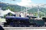 Lokomotiven/410382/rhb---g-45-107-am RhB - G 4/5 107 am 20.06.1999 in Davos Platz - Dampflok - Baujahr 1906 - SLM 1709 - Gewicht 68,00t - 590 KW - LP 13,97m - zulssige Geschwindigkeit 45/30 km/h Tender voraus - =05.05.1998.
