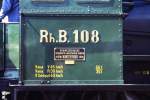 Lokomotiven/419014/rhb---g-45-108-am RhB - G 4/5 108 am 31.08.1996 in Samedan - Dampflok - Baujahr 1906 - SLM 1710 - in Betriebnahme 07.06.1906 - Anschrift und Fabrikschild
