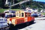 Lokomotiven/419788/rhb---ge-22-162-am RhB - Ge 2/2 162 am 05.10.1999 in Poschiavo - Rangierlok - Baujahr 1911 - SIG/Alioth - Gewicht 18,00t - 250 KW - LP 7,74m - zulssige Geschwindigkeit 45 km/h - 3=20.01.1995 - Lebenslauf: ex BB Ge 2/2 62 - 1943 RhB Ge 2/2 62 - 1961 Ge 2/2 162.
