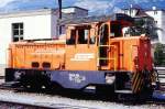 Lokomotiven/421084/rhb---gm-33-231-am RhB - Gm 3/3 231 am 19.08.1995 in Chur - Rangier-Diesellok - bernahme 01.11.1975 - MOYSE3553/MTU - 295 KW - Gewicht 34,00t - LP 7,93m - zulssige Geschwindigkeit 55 km/h - 3=19.12.1984 - 1=11.06.1993 - Logo nur RhB.
