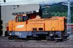 Lokomotiven/422174/rhb---gm-33-233-am RhB - Gm 3/3 233 am 17.10.1999 in Landquart - Rangier-Diesellok - bernahme 01.04.1976 - MOYSE3555/MTU - 295 KW - Gewicht 34,00t - LP 7,93m - zulssige Geschwindigkeit 55 km/h - 3=23.10.1985 - 1=15.04.1993 - Logo nur RhB
