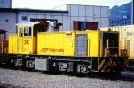 Lokomotiven/422180/rhb---gmf-44-242-am RhB - Gmf 4/4 242 am 01.06.1992 in Landquart - Rangier-Diesellok - bernahme 19.07.1991 - GMEINDER5696/KAELBLE - 559 KW - Gewicht 50,00t - LP 11,70m - zulssige Geschwindigkeit 60 km/h - Logo RhB rhtoromanisch (alte Beschriftung)- Heimatstation Landquart
