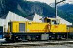 Lokomotiven/422183/rhb---gmf-44-242-am RhB - Gmf 4/4 242 am 17.05.1994 in Untervaz - Rangier-Diesellok - bernahme 19.07.1991 - GMEINDER5696/KAELBLE - 559 KW - Gewicht 50,00t - LP 11,70m - zulssige Geschwindigkeit 60 km/h - Logo RhB deutsch (alte Beschriftung) - Heimatstation Landquart
