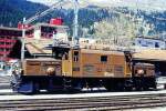 RhB - Ge 6/6 I 414 am 10.05.1998 in Davos Platz - Strecken-Stangenlokomotive - bernahme 25.06.1929 - SLM3297/BBC2967/MFO - 940 KW - Gewicht 66,00t - LP 13,30m - zulssige Geschwindigkeit 55 km/h -
