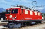 Lokomotiven/432620/rhb---ge-44-i-602 RhB - Ge 4/4 I 602 'BERNINA' am 06.09.1994 in Untervaz - STRECKEN-LOKOMOTIVE - bernahme 21.07.1947 - SLM3921/MFO/BBC - 1184 KW - Gewicht 48,00t - LP 12,10m - zulssige Geschwindigkeit 80 km/h - 3=25.10.1989 - 1=18.06-.1993 - RhB Logo in deutsch - Hinweis: noch mit Scherenpantograf - geplant Leihgabe Verkehrshaus Luzern
