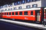 RhB - B 2450 am 31.08.1993 in St.Moritz - 2.Klasse Einheitspersonenwagen (Typ II) - bernahme 08.12.1980 - FFA/SWP - Fahrzeuggewicht 15,00t - Sitzpltze 52 - LP 18,50m - zulssige Geschwindigkeit 90