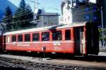 RhB - B 2454 am 11.09.1994 in Pontresina - 2.Klasse verkrzter Einheitspersonenwagen (Typ II) fr Berninabahn  - bernahme 20.07.1972 - FFA/SWP - Fahrzeuggewicht 12,00t - Sitzpltze 48 - LP 14,90m -