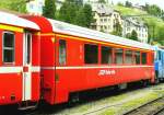 RhB - A 1281 am 19.07.2013 in St.Moritz - 1.Klasse Personenwagen - Einheitspersonenwagen Typ IV - bernahme 19.07.1993 - SWP - Fahrzeuggewicht 18,00t - Sitzpltze 30 - LP 18,50m - zulssige