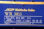 RhB - WR 3813 II am 05.10.2008 in St.Moritz - Speisewagen GOURMINO Schwere Stahlbauart - Anschriftenfeld  