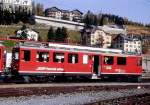 RhB - ABe 4/4 II 44 am 13.10.2008 in St.Moritz - Gleichstromtriebwagen Bernina - Baujahr 1964 - SWS/BBC/MFO/SAAS - 680 KW - Gewicht 41,00t - 1./2.Klasse Sitzpltze 12/24 - LP 16,54m - zulssige