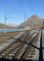 Gleisanlagen/336426/gleisanlage-ospizio-bernina-am-03102009-- Gleisanlage Ospizio Bernina am 03.10.2009 - Blick von Depotdurchfahrt Richtung Sdwesten