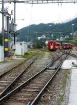 Gleisanlagen/358570/stmoritz-links-gleis-3-am-20072014 St.Moritz links Gleis 3 am 20.07.2014 Blick Richtung Westen auf Abstellanlage