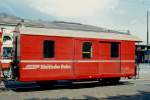 DZ 4004 II GEPCK- und POSTWAGEN am 11.05.1994 in Chur - Baujahr 1908 - RASTATT/PAG - Fahrzeuggewicht 7,00t - Zuladung 5,00t - LP 8,72m - V = 60km/h.